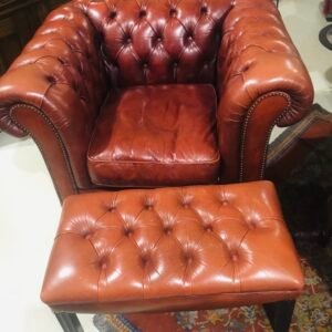 Tub chair  and foot stool