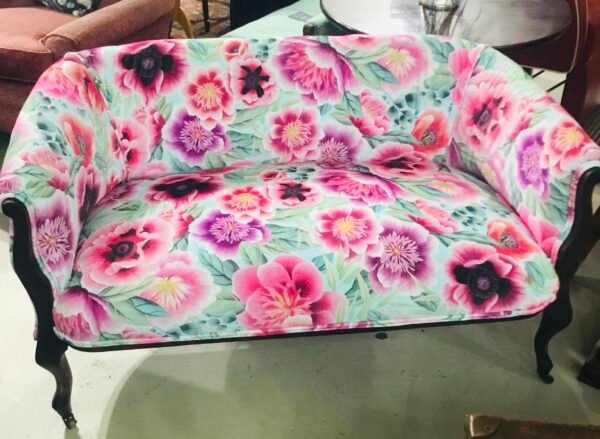 Newly upholstered sofa