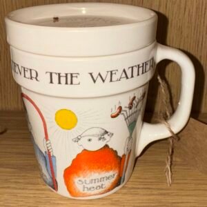 2003 Alan Titchmarsh “Whatever The Weather” gardeners mug and bug cover