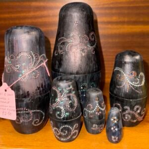 Set of 6 hand painted Russian dolls