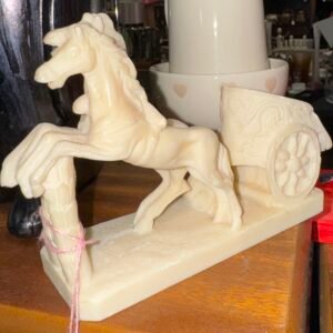 Alabaster chariot and horses