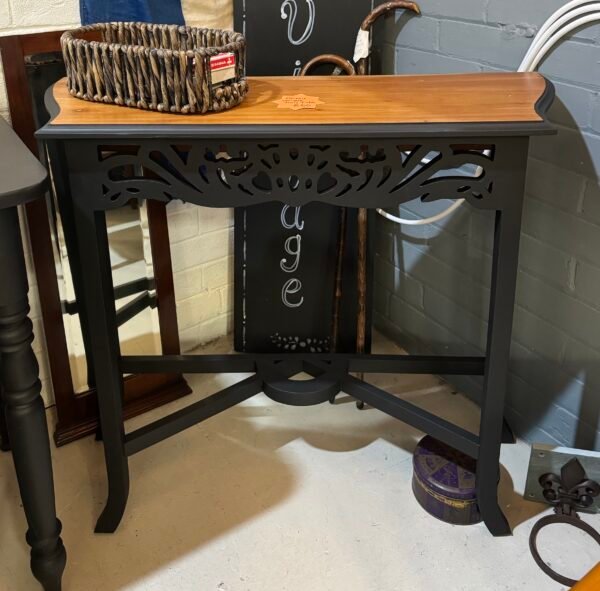 Carved console hall table