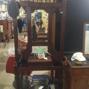 Antique coat, hat and umbrella hallway stand