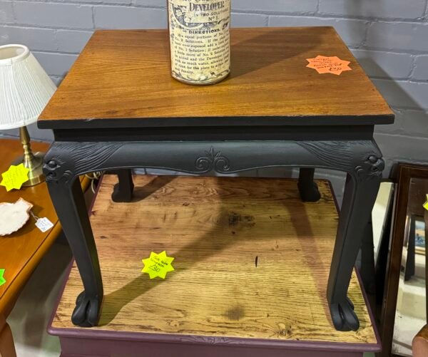Carved claw foot table