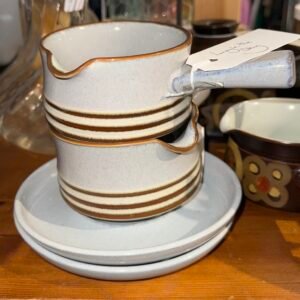 Vintage Denby soup/gravy bowls and saucers