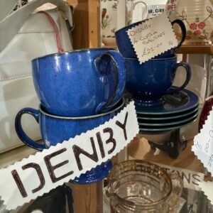 Denby 4 cups and saucers