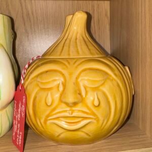 Crying onion face pot (Unique Pottery 1970’s)