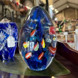 Murano large fish paperweight