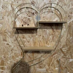 Gold heart shelf