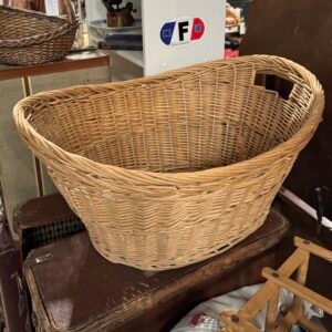 Wicker washing basket