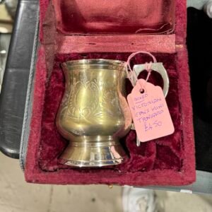 Boxed Victorian EPNS mini tankard