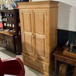 Pine 2 door wardrobe and drawer