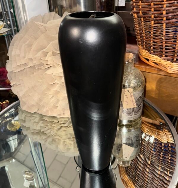 Wooden tall vase