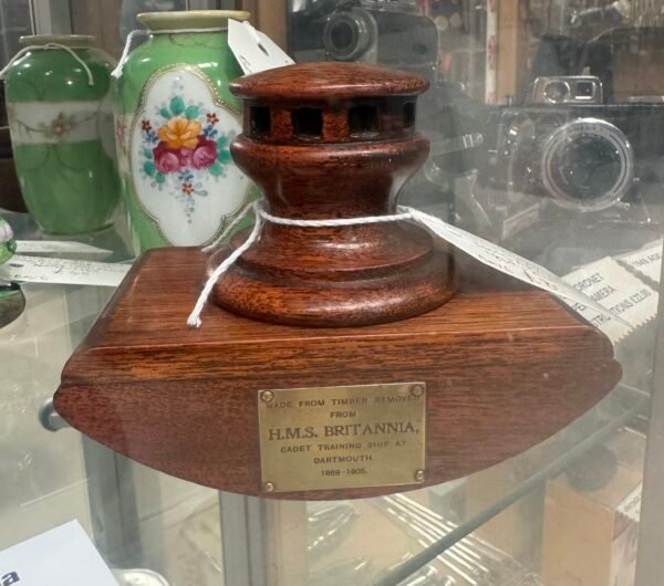 Ink blotter (made from the timber of HMS Britannia 1869-1905)