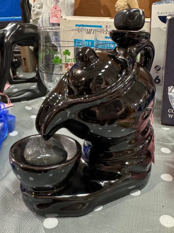 Black teapot ornament