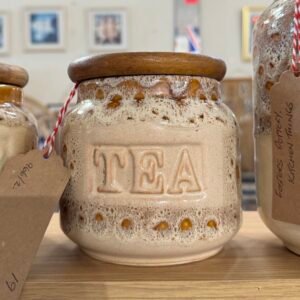 Fosters Pottery in honeycomb glaze - Tea caddy