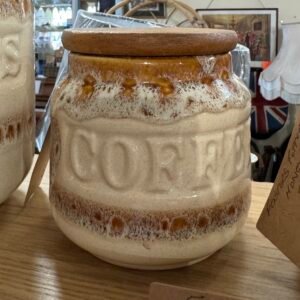 Fosters Pottery in honeycomb glaze - Coffee caddy