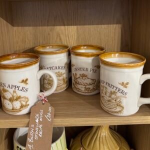 4 Biltons stoneware recipe mugs