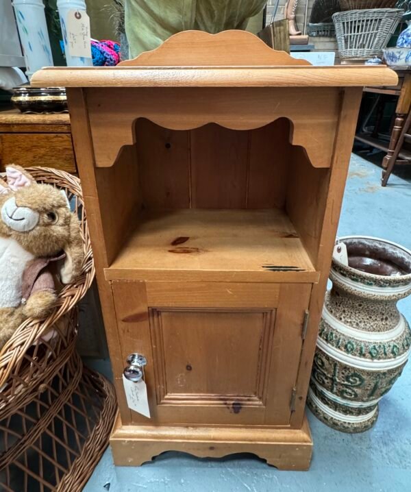 Pine bedside cabinet