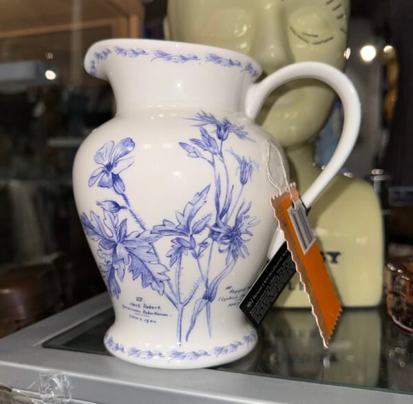 Blue flowered jug