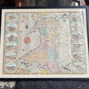 Framed map of Wales