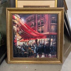 Csilla Orban “Paris Café Scene” print