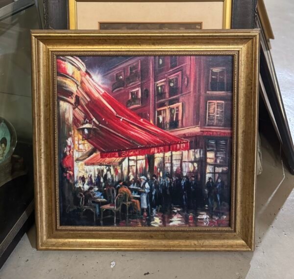 Csilla Orban “Paris Café Scene” print