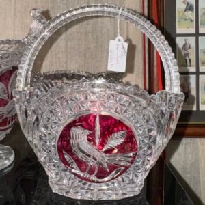 Ruby handled basket