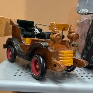 Wooden vintage car