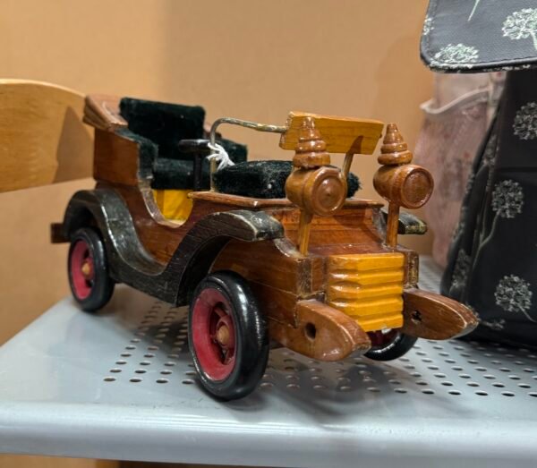 Wooden vintage car