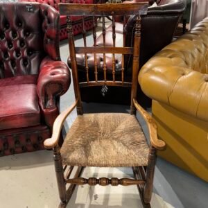 Carved spindle rocking chair