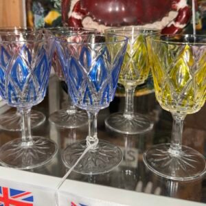 Set of 6 Harlaquin glasses