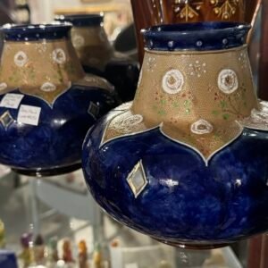Pair of Doulton Lambeth vases