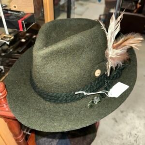 German wool felt hat with decoration (size 60)