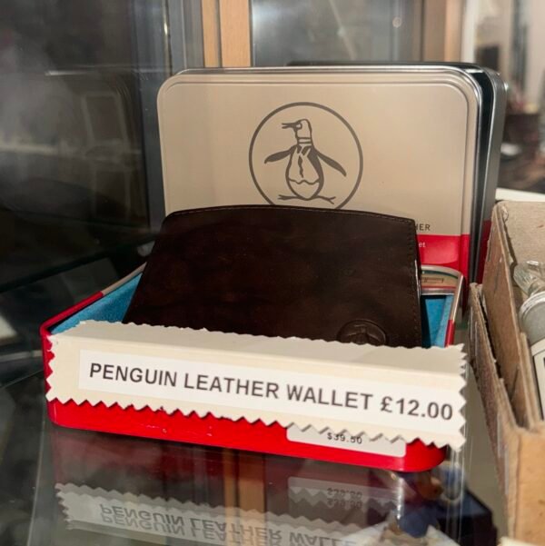Penguin leather wallet