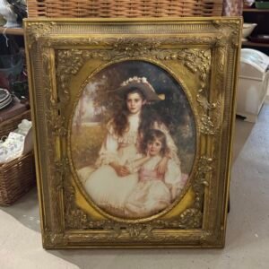 Heavy gilt frame picture - Joyce/Monica by Robert Edward Morrison 1905