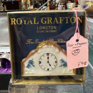 Royal Grafton bone China mini clock ornament