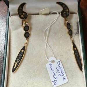 Damascus drop earrings
