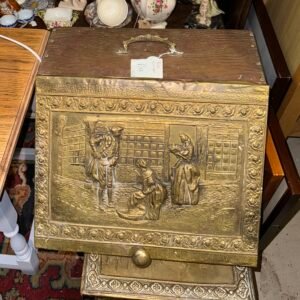 Brass coal box