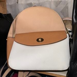 Accessorize brown and cream backpack