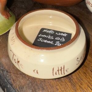 Motto ware Lands End sugar bowl