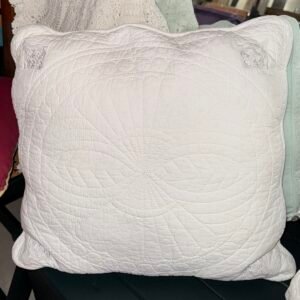 White stitch detail cushion