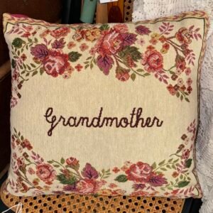 Grandmother tapestry cushion
