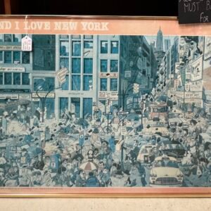 Framed New York character print