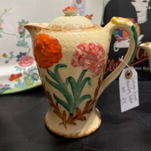 Vintage hand painted coffee pot