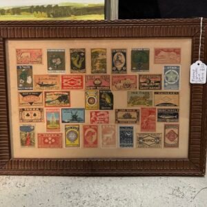 Framed cigarette card picture
