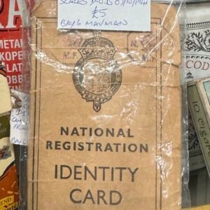 Genuine National Registration card WW2 (10/10/1941 issue for Desmond Scales D.O.B 07/10/1941)