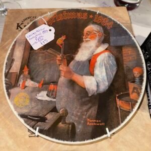 Limited edition Christmas 1984 plate with box