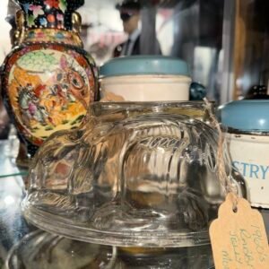 1960’s glass rabbit jelly/blancmange mould