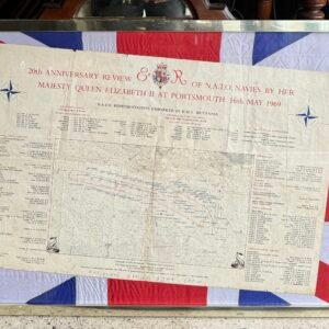 Framed HMS Blake flag